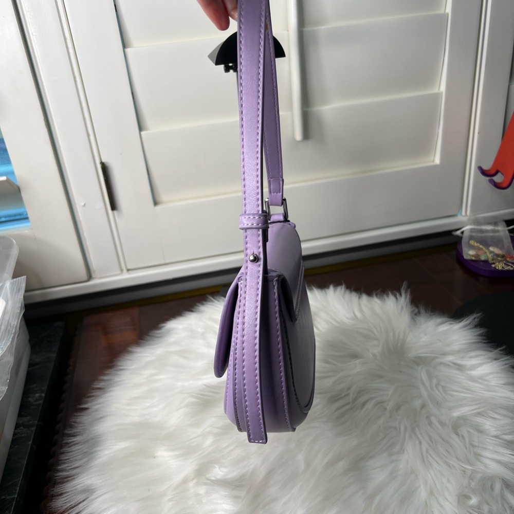 NWT Mango Lavender Shoulder Bag perfect for spring and summer - Picture 4 of 15